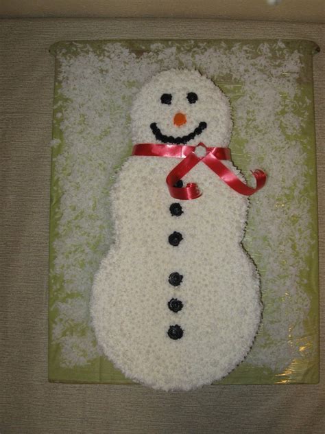 Snowman Birthday Cake - CakeCentral.com