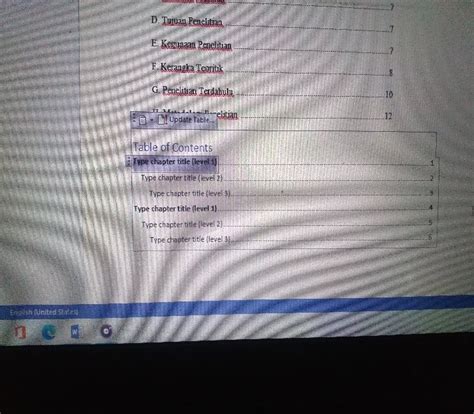 cara buat daftar isi secara otomatis dan manual