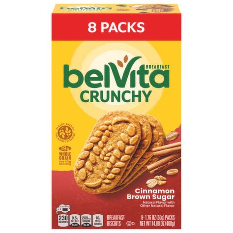 belVita belVita Cinnamon Brown Sugar Breakfast Biscuits, 8 Packs (4 ...