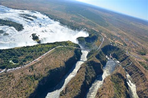 Premium Photo | Aerial view of victoria falls