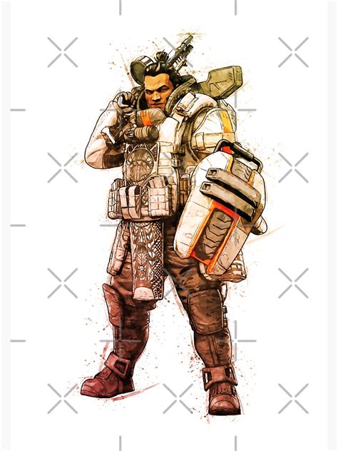 "Apex Legends - Gibraltar Watercolor Art Painting" Sticker by NinjaDesignInc | Redbubble