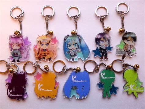 Chibi Anime Keychain / Keyring - mixed on Storenvy