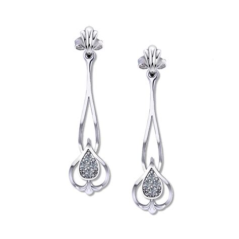 Simple Diamond Dangle Earrings - Jewelry Designs