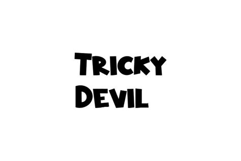 Tricky Devil Font - Free Font Download