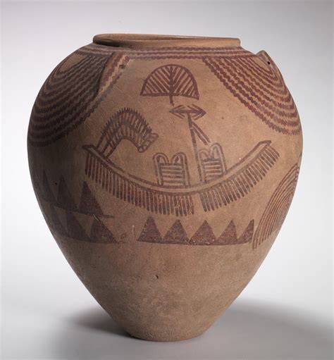 A decorated pot. the Middle Predynastic Period ( 3300 to 3100 BCE) marl clay pottery Cleveland ...