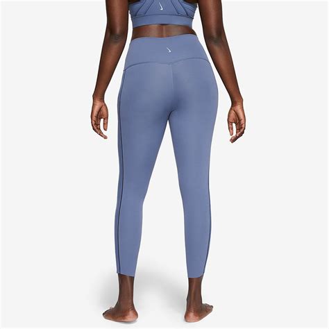 Nike Womens Yoga 7/8 Tights - Diffused Blue/Obsidian Mist - Womens Clothing