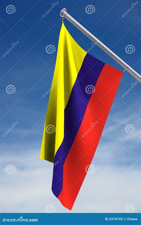 Columbia Flag stock illustration. Illustration of flag - 2374143