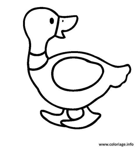 Coloriage Canard Facile 9 Dessin Facile à imprimer