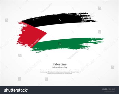 Happy Independence Day Palestine National Flag Stock Vector (Royalty ...