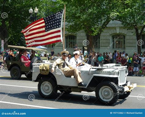 WWII Jeep Close-up Of Side Bonnet Showing Side Light Royalty-Free Stock ...