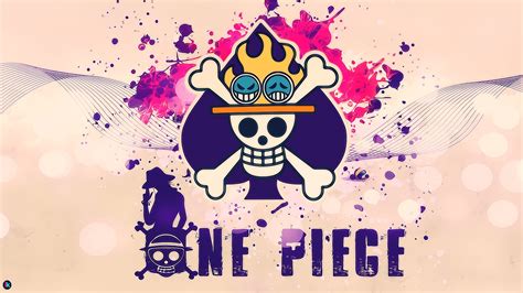 One Piece logo artwork HD wallpaper | Wallpaper Flare