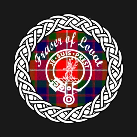 Clan Fraser of Lovat surname last name tartan crest badge - Lovat - T ...