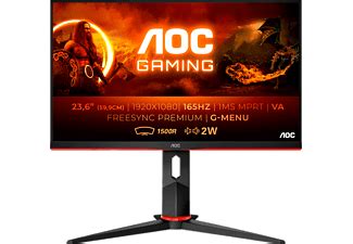 Monitor gaming | AOC C24G2AE/BK, 24" FHD, 1 ms, 165 Hz, FreeSync ...