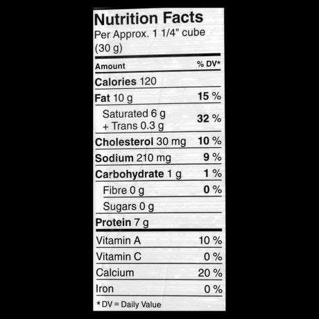 Kraft Medium Cheddar Cheese Nutrition - Nutrition Pics