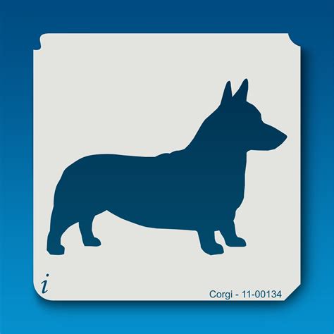 11-00134 corgi dog stencil - iStencils