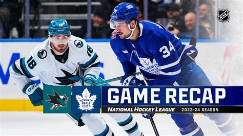 Sharks @ Maple Leafs 1/9 | NHL Highlights 2024 - Win Big Sports