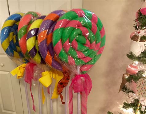 Set of 5 Giant Outdoor/indoor Lollipops Decor Christmas | Etsy ...