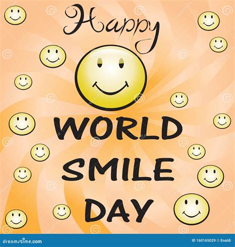 Happy World Smile Day Sign Vector Image Stock Vector - Illustration of labels, emoticon: 160165029