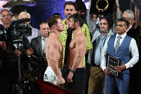 Canelo vs Ryder weigh-in results: Fight set, both make weight - Bad ...