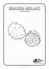 Cool Coloring Pages Horned melon Free coloring Page Archives  sketch template