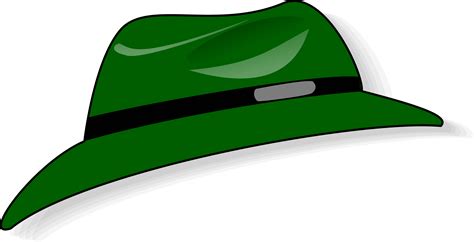 Clipart - Green fedora