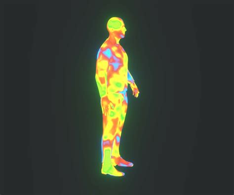 ArtStation - Human Thermal Image Heatmap Male 3D Model | Game Assets