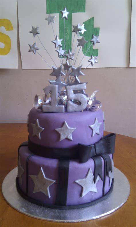 Purple 15Th Birthday Cake - CakeCentral.com