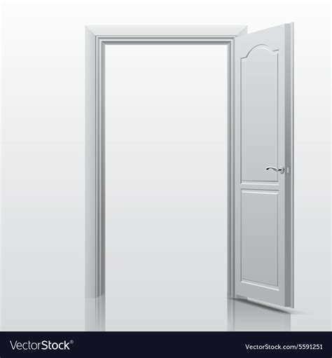 Open door Royalty Free Vector Image - VectorStock