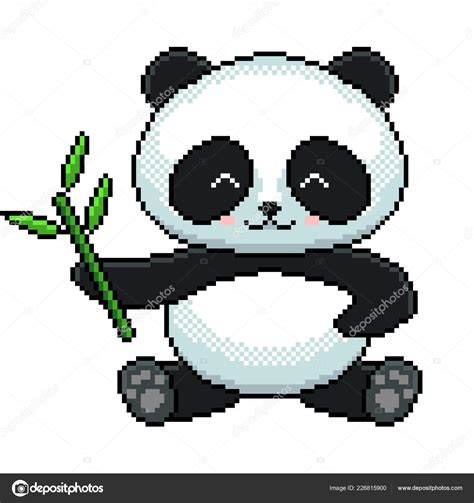 Disegni Pixel Art Panda - Disegni HD