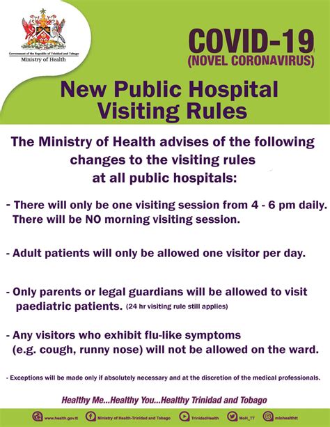 Public Hospital Visiting Rules | Ministry of Health