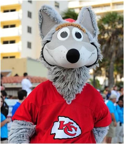 KC Wolf, Kansas City Chiefs mascot. He was first introduced in 1989 as a successor for Warpaint ...