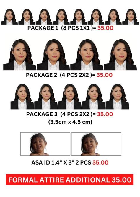 ID PICTURE SIZE 1X1 / 2X2 / PASSPORT SIZE /ASA PICTURE | Lazada PH