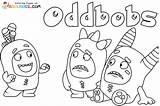 Oddbods Coloring Pages Drawing Kids Odd Pbs Print Squad Printable  sketch template