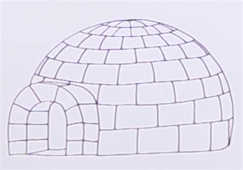 How to draw an igloo