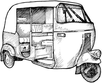 Auto Rickshaw Drawing at PaintingValley.com | Explore collection of Auto Rickshaw Drawing