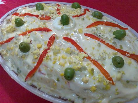 Ensaladilla rusa con mayonesa casera sin lactosa