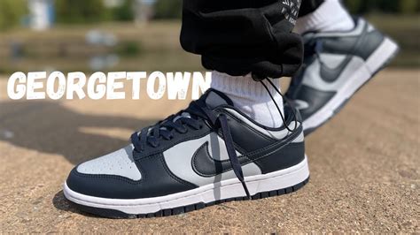 These The New Most Popular? Nike Dunk Low Georgetown Review & On Foot ...