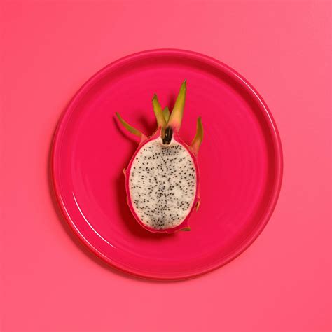 Red Dragon Fruit on Red Plate · Free Stock Photo