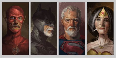 DC Fan Art Imagines Batman, Superman, Flash, and Wonder Woman as ...