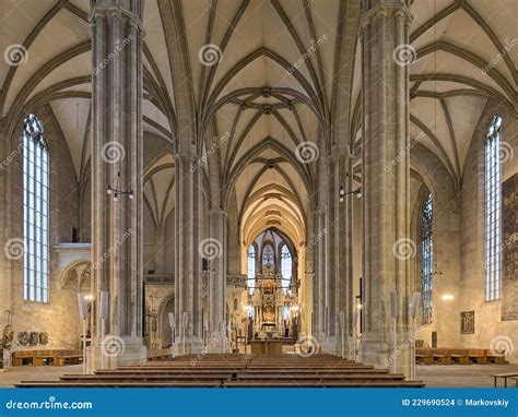 Interior of Erfurt Cathedral, Germany Editorial Stock Image - Image of inside, nave: 229690524