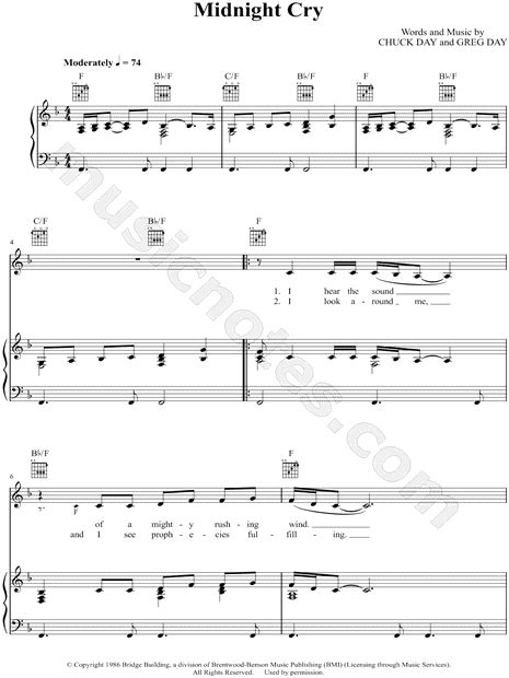 Ivan Parker "Midnight Cry" Sheet Music in F Major (transposable) - Download & Print - SKU ...