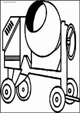 Cement Truck Coloring Pages Printable sketch template