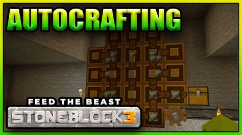 Some Serious Crafting! - Stone Block 3 - Episode 5 - YouTube