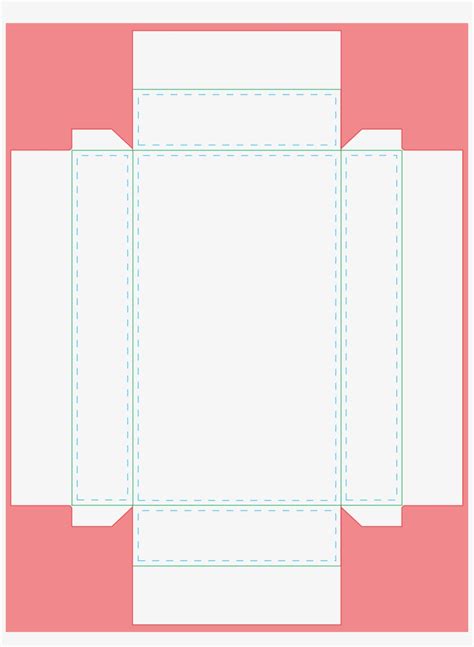 Skinny Box Template Svg