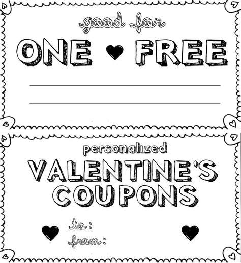 Get Creative With These Heartfelt Free Printable Love Coupons | Valentines coupon book, Love ...