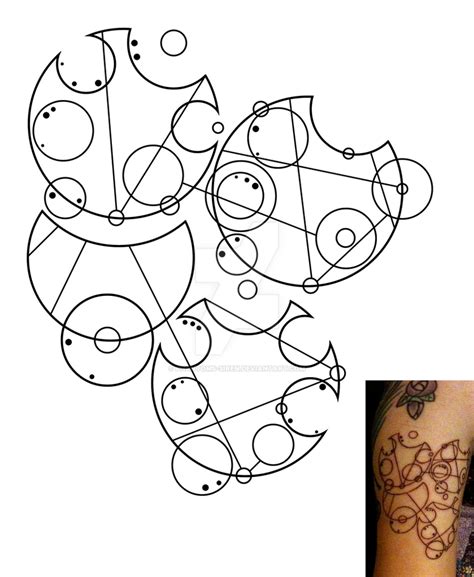 Gallifreyan Hitchhiker's Guide Tattoo by phantoms-siren on DeviantArt