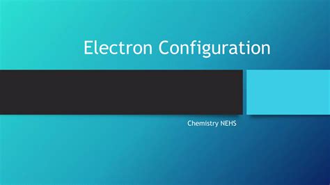 Electron configuration | PPT