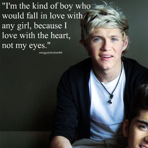 Niall Horan Quote (About love heart girl eyes boy) - CQ