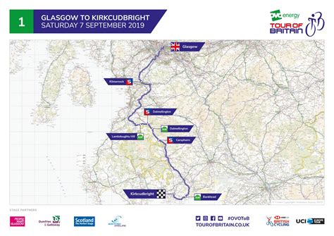 2019 Tour of Britain route