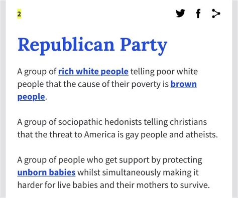 This is the best definition of the Republican Party I’ve seen (courtesy ...